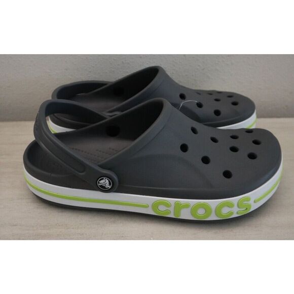 Crocs 205089-0GX Unisex Men's 9 Women's 11 Slate Gray/Lime Punch Bayaband Clogs - Picture 8 of 15